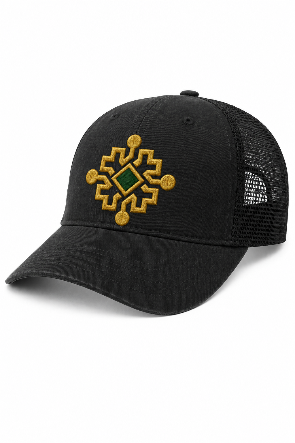 Heritage Geometric Sunwashed Trucker Cap