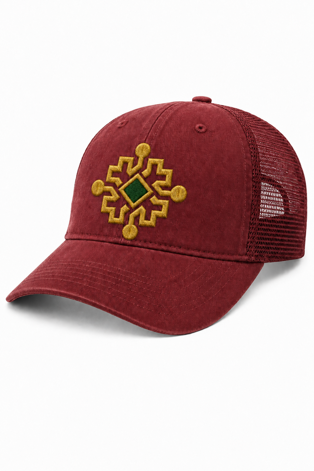 Heritage Geometric Sunwashed Trucker Cap