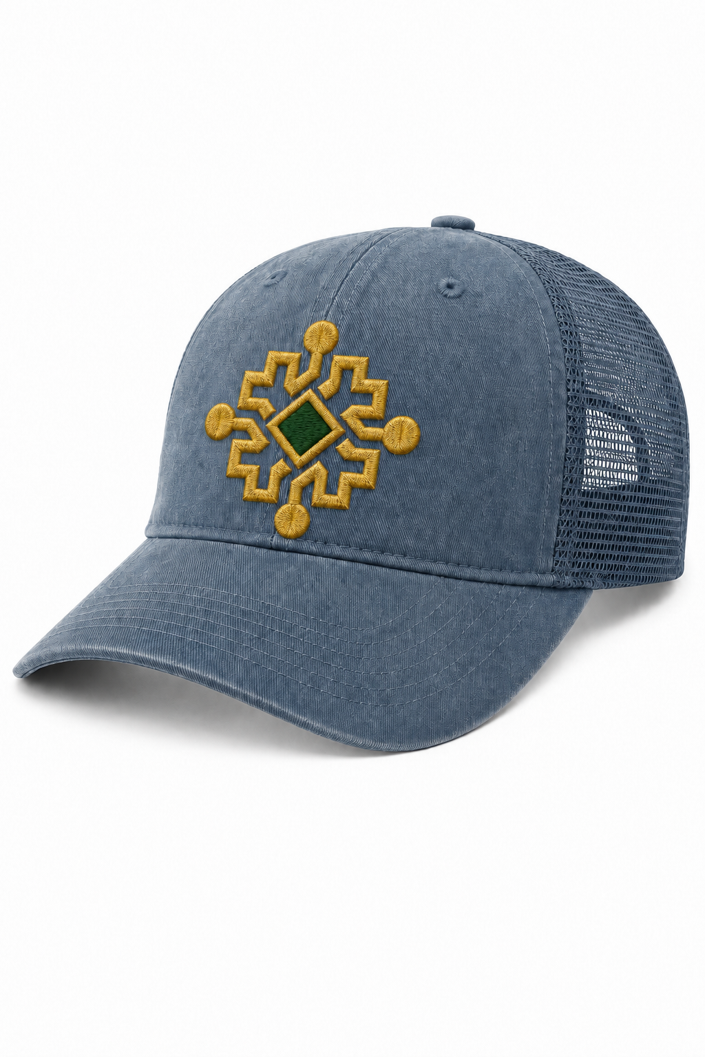 Heritage Geometric Sunwashed Trucker Cap