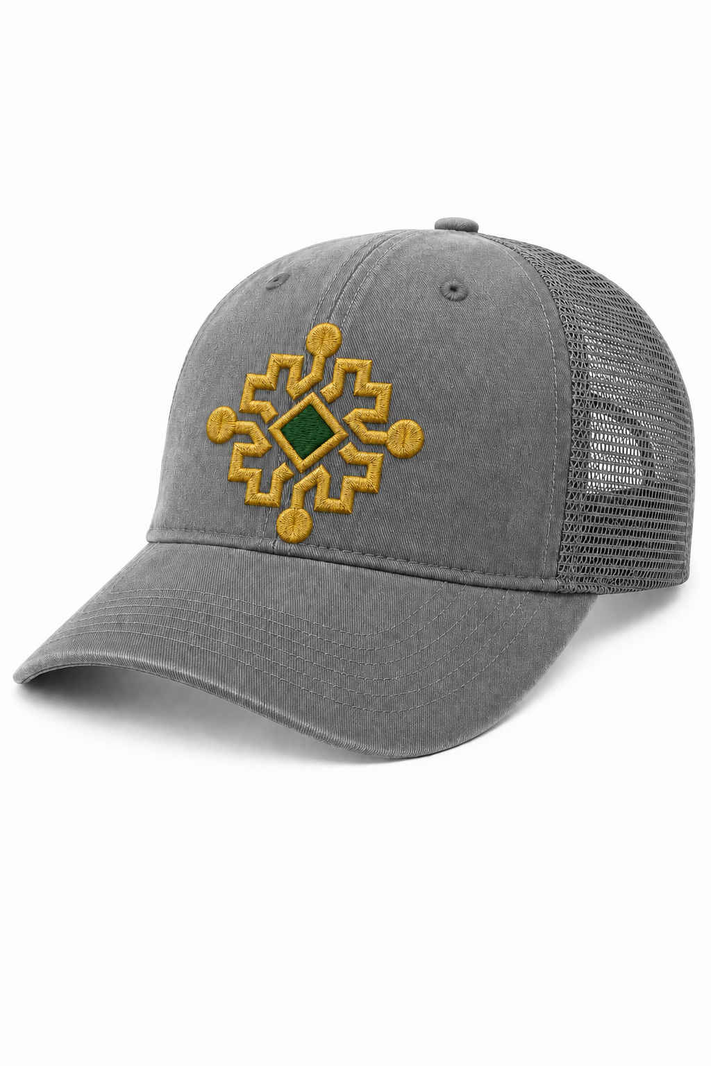 Heritage Geometric Sunwashed Trucker Cap