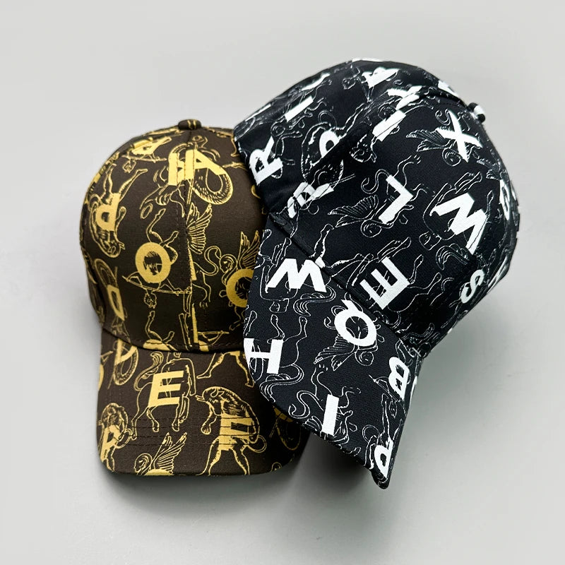 Heritage Apparel Graffiti Print Snapback Cap