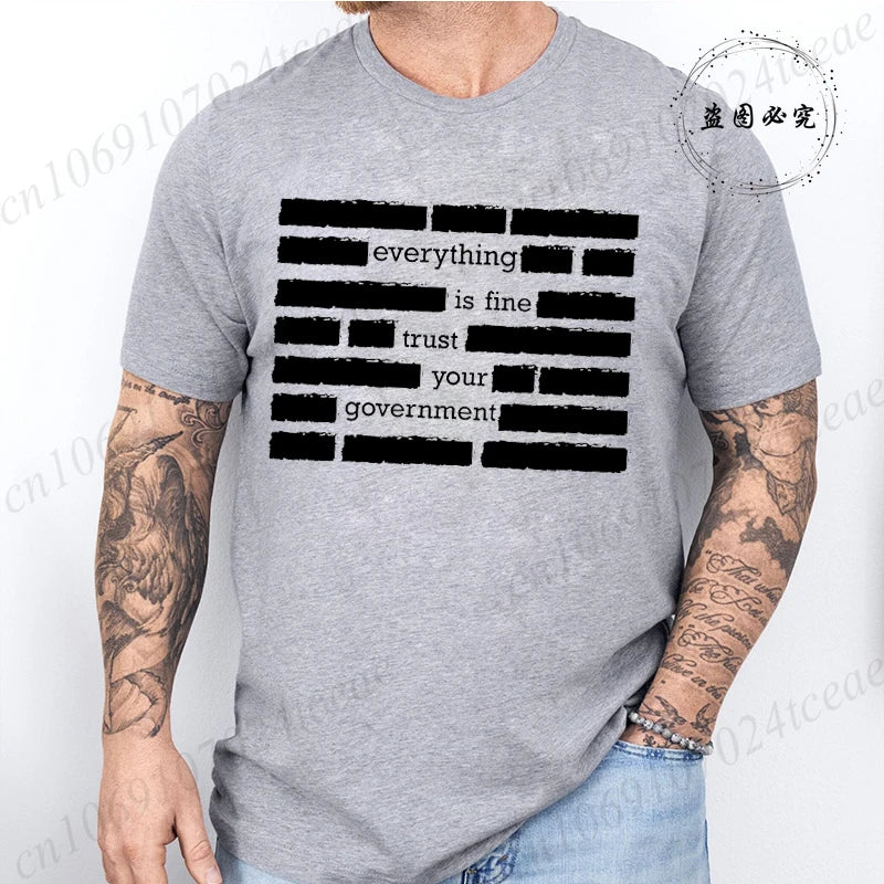 Heritage Apparel 'Everything Is Fine' Retro Humor Tee