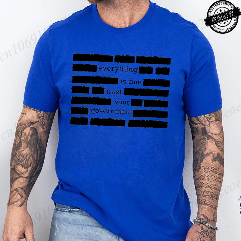 Heritage Apparel 'Everything Is Fine' Retro Humor Tee
