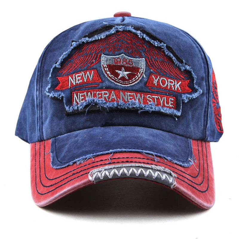 Heritage Apparel Washed Cotton Peaked Cap