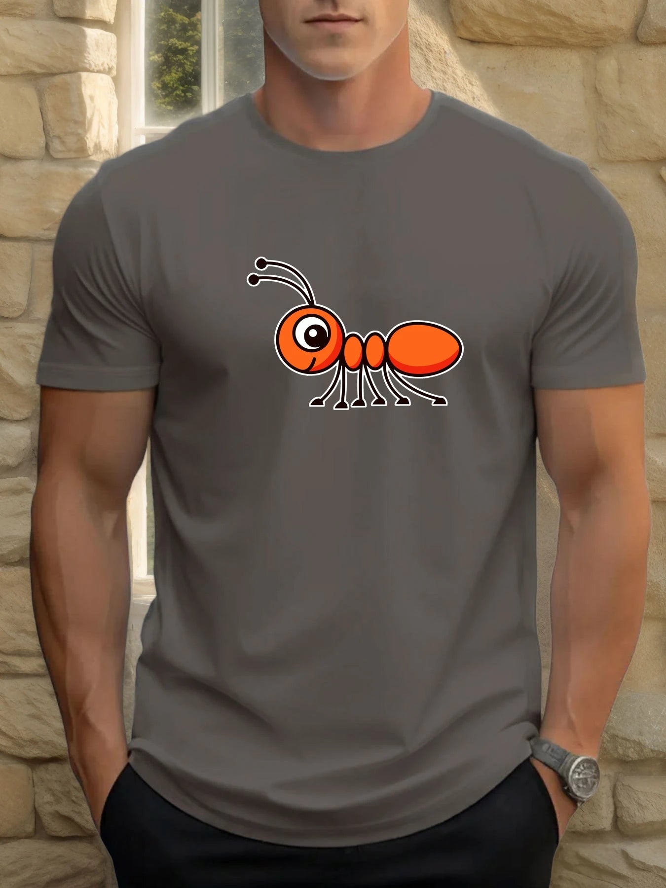 Heritage Apparel Ant Graphic Crewneck Tee