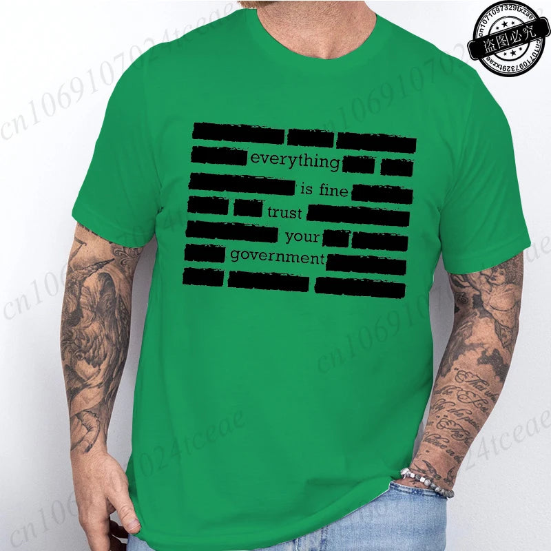 Heritage Apparel 'Everything Is Fine' Retro Humor Tee