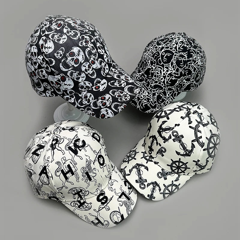 Heritage Apparel Graffiti Print Snapback Cap