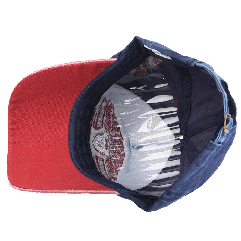 Heritage Apparel Washed Cotton Peaked Cap