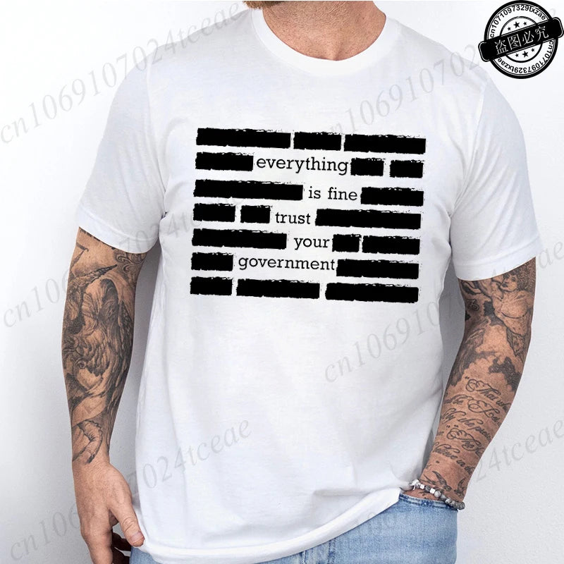 Heritage Apparel 'Everything Is Fine' Retro Humor Tee