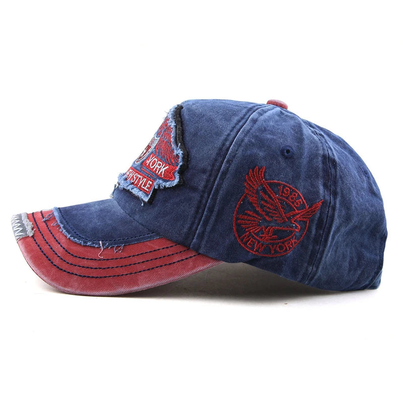 Heritage Apparel Washed Cotton Peaked Cap