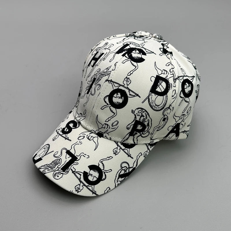 Heritage Apparel Graffiti Print Snapback Cap