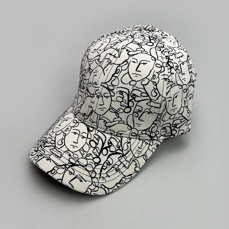 Heritage Apparel Graffiti Print Snapback Cap