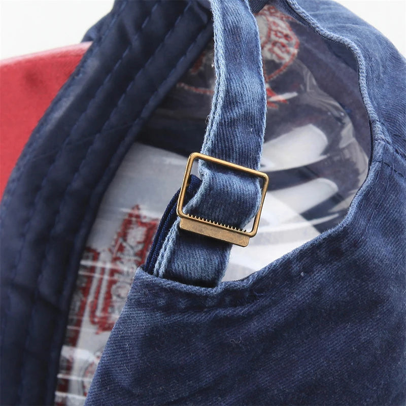Heritage Apparel Washed Cotton Peaked Cap