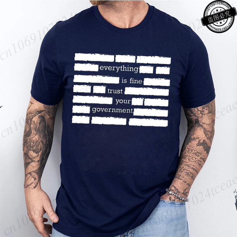 Heritage Apparel 'Everything Is Fine' Retro Humor Tee