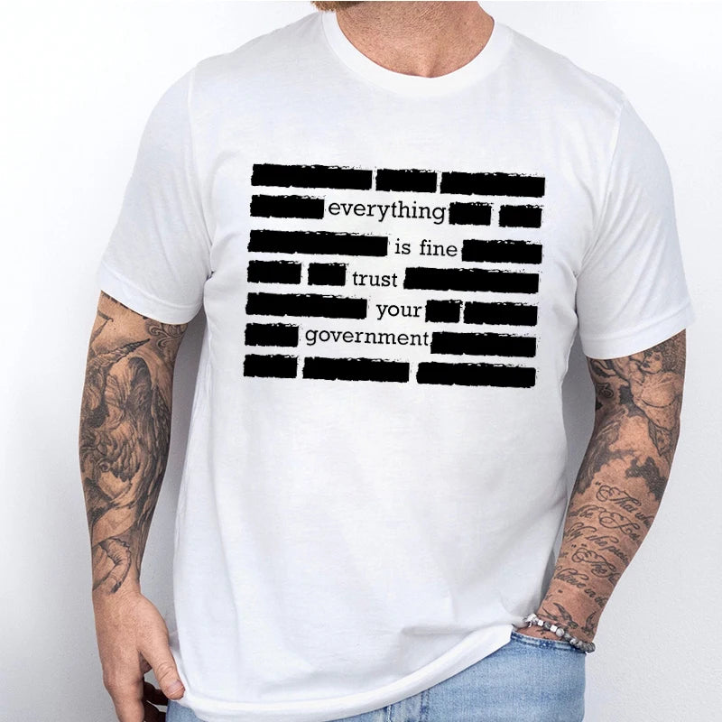 Heritage Apparel 'Everything Is Fine' Retro Humor Tee