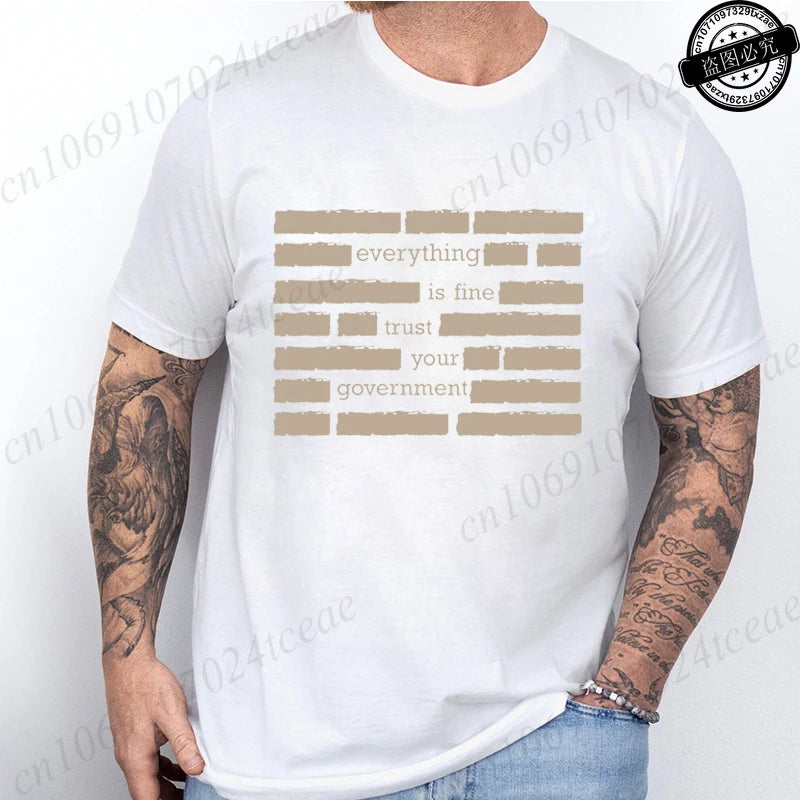 Heritage Apparel 'Everything Is Fine' Retro Humor Tee