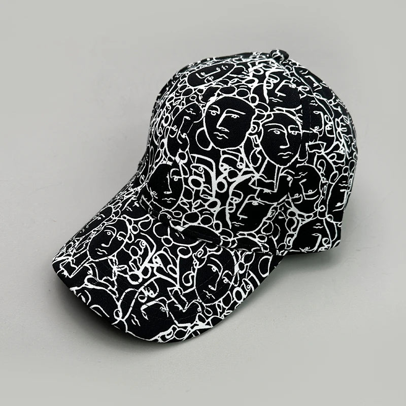 Heritage Apparel Graffiti Print Snapback Cap