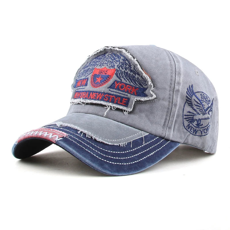 Heritage Apparel Washed Cotton Peaked Cap