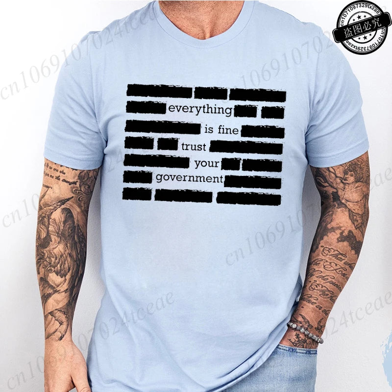 Heritage Apparel 'Everything Is Fine' Retro Humor Tee