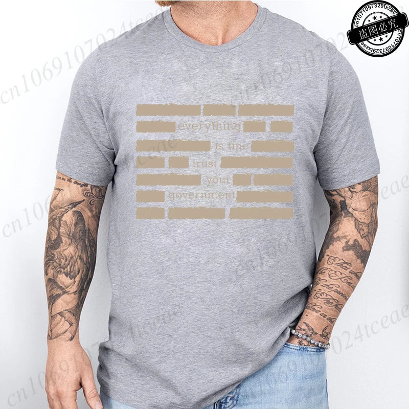 Heritage Apparel 'Everything Is Fine' Retro Humor Tee