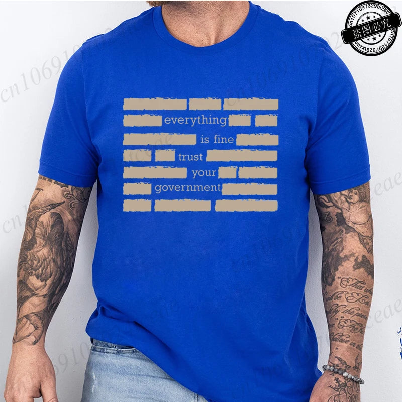 Heritage Apparel 'Everything Is Fine' Retro Humor Tee