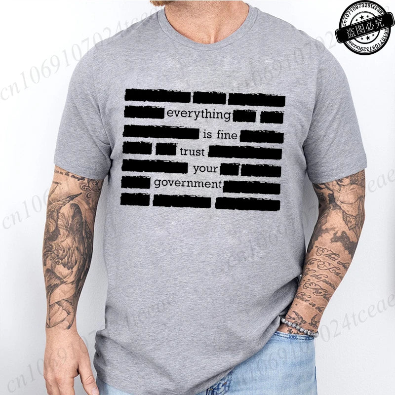 Heritage Apparel 'Everything Is Fine' Retro Humor Tee