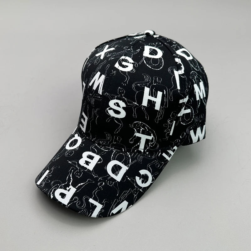Heritage Apparel Graffiti Print Snapback Cap