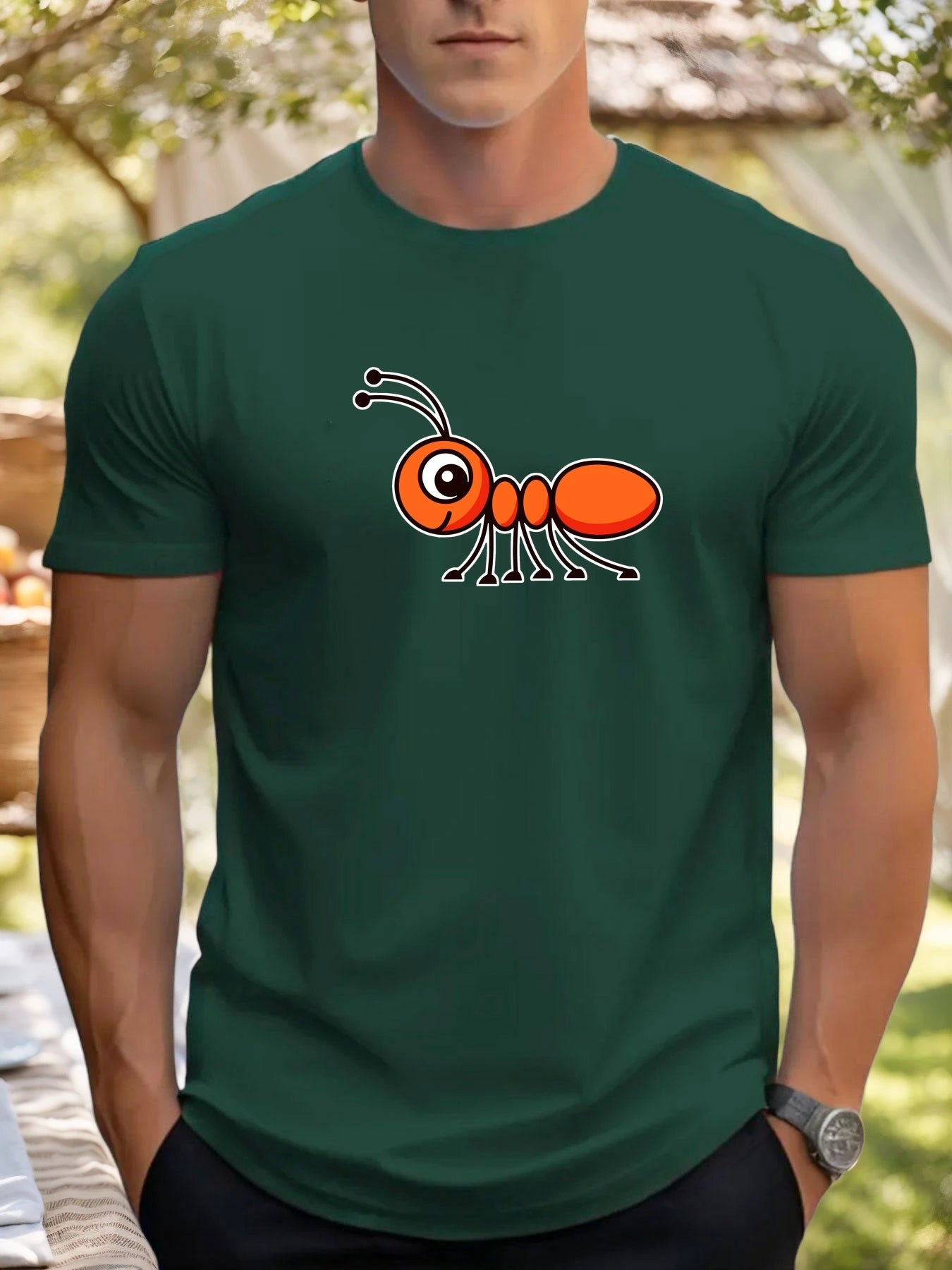Heritage Apparel Ant Graphic Crewneck Tee