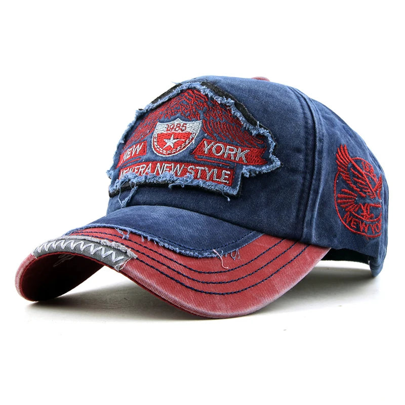 Heritage Apparel Washed Cotton Peaked Cap