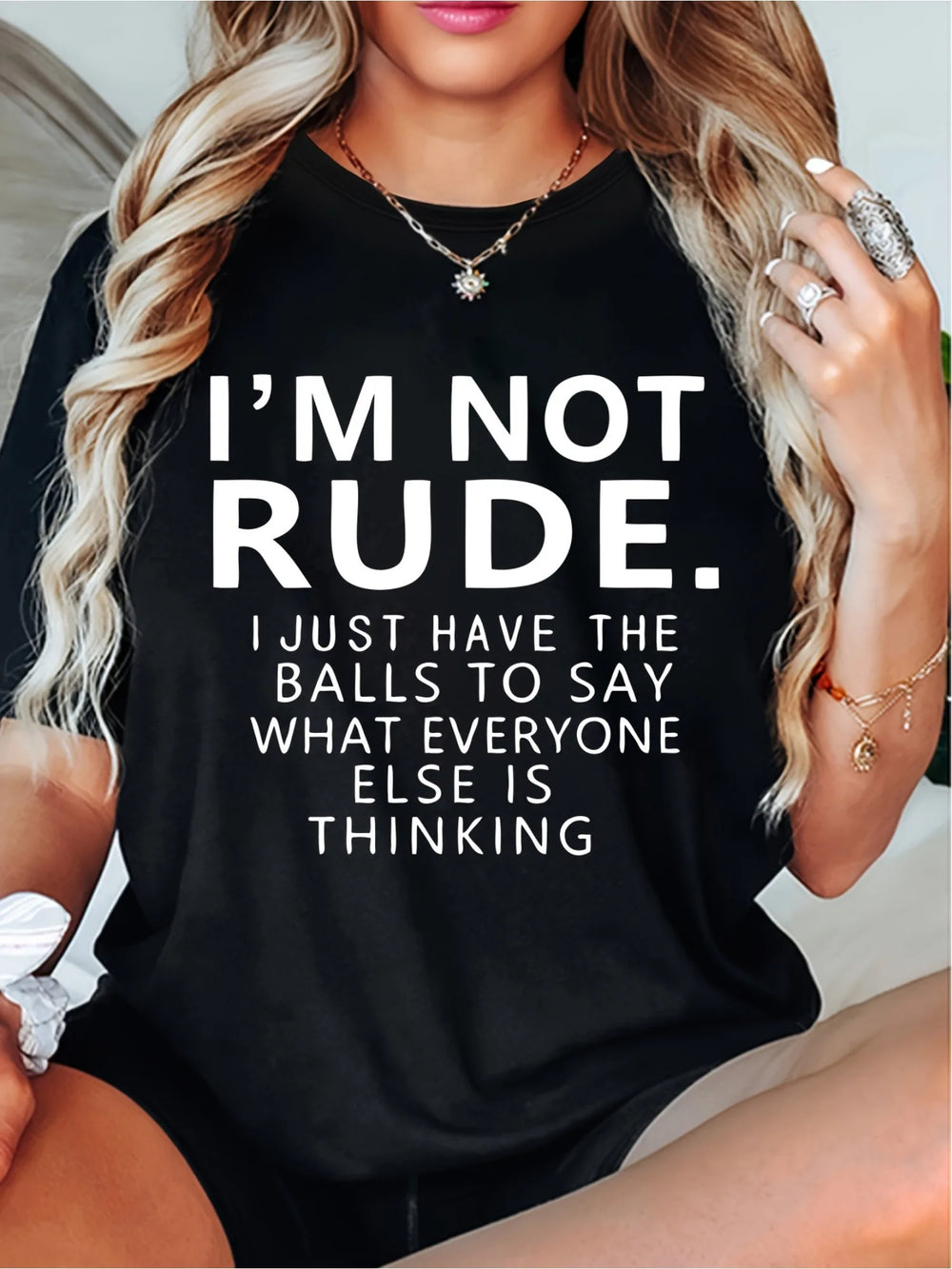 Heritage Apparel 'I'm Not Rude' Statement Tee