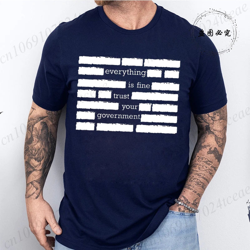 Heritage Apparel 'Everything Is Fine' Retro Humor Tee