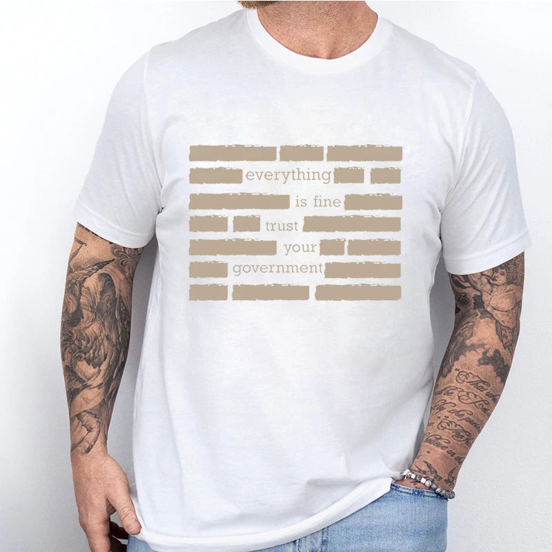 Heritage Apparel 'Everything Is Fine' Retro Humor Tee