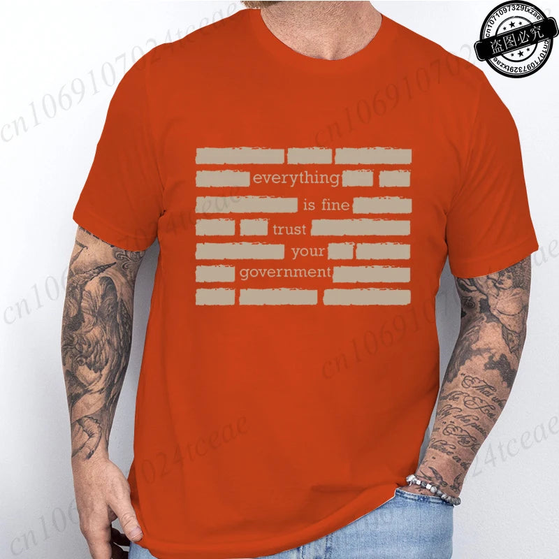 Heritage Apparel 'Everything Is Fine' Retro Humor Tee