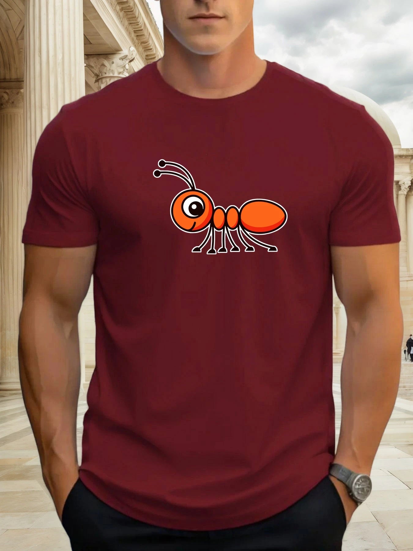 Heritage Apparel Ant Graphic Crewneck Tee