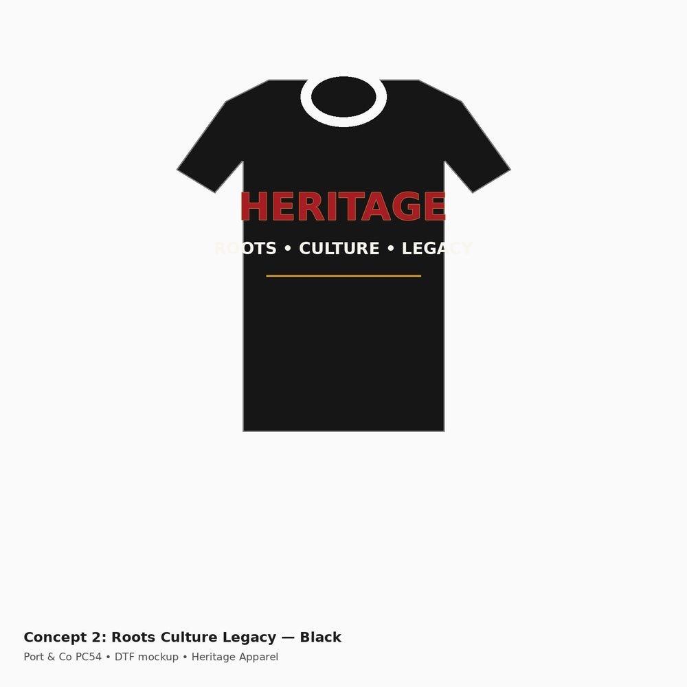 Heritage Roots Culture Legacy PC54 Tee