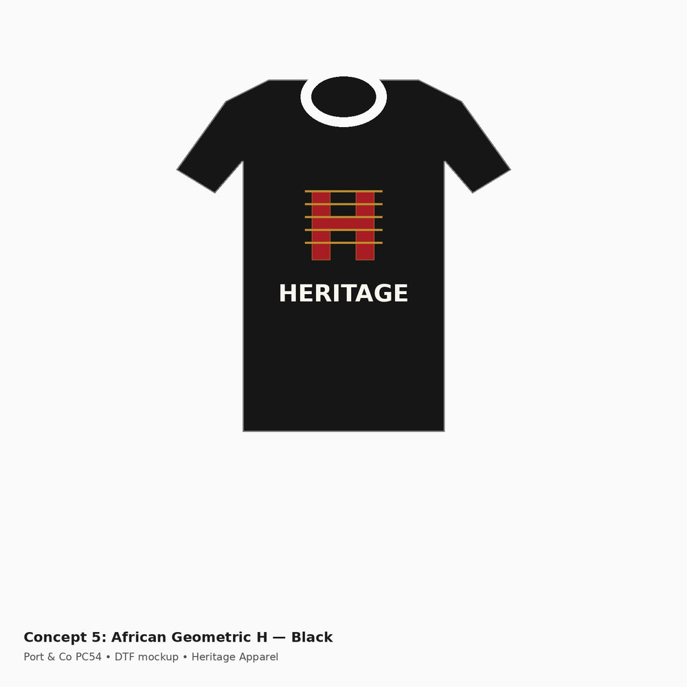 Heritage African Geometric H PC54 Tee