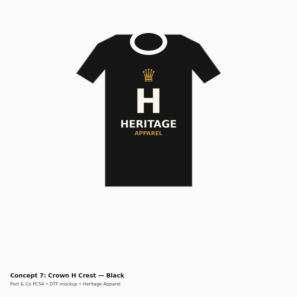 Heritage Crown H Crest PC54 Tee