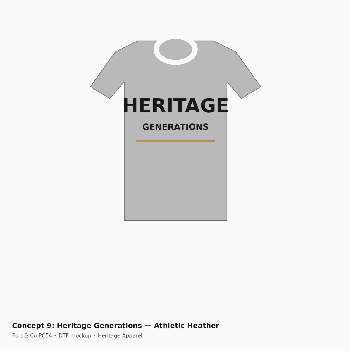 Heritage Generations PC54 Tee — Athletic Heather