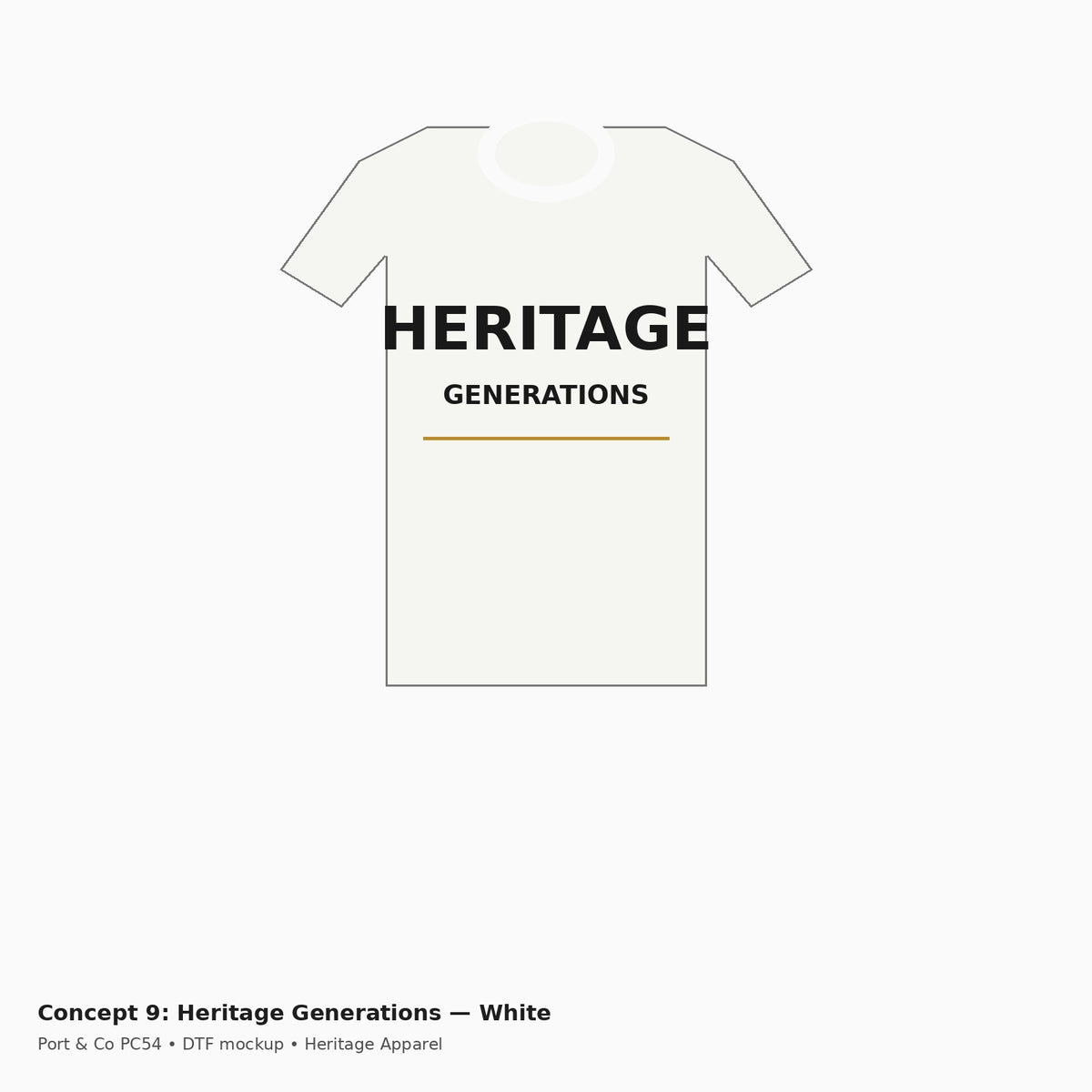 Heritage Generations PC54 Tee — White