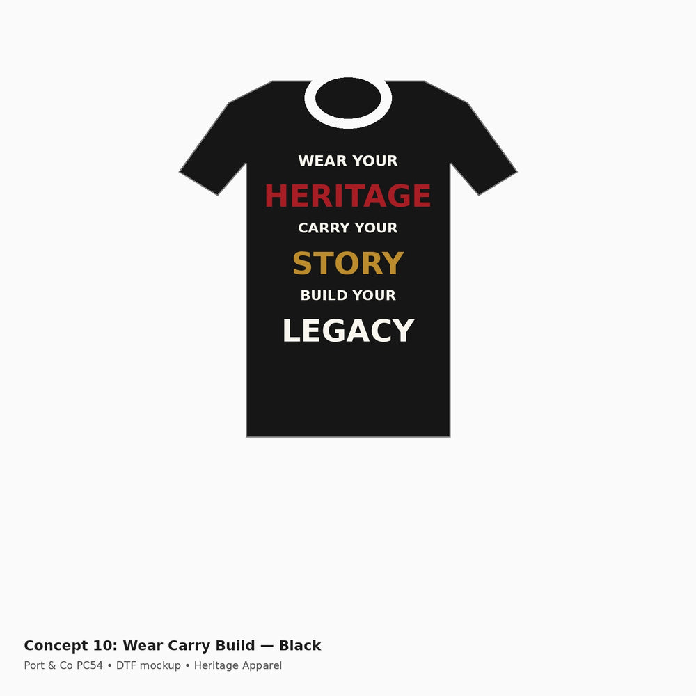 Heritage Wear Carry Build PC54 Tee