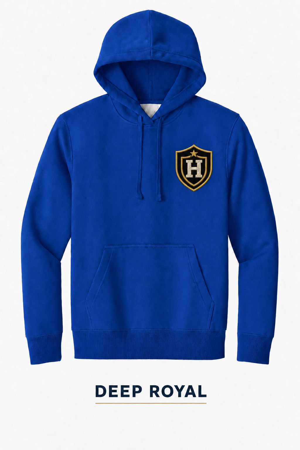 Heritage Double-Shield Heritage H Heavyweight Hoodie — Deep Royal