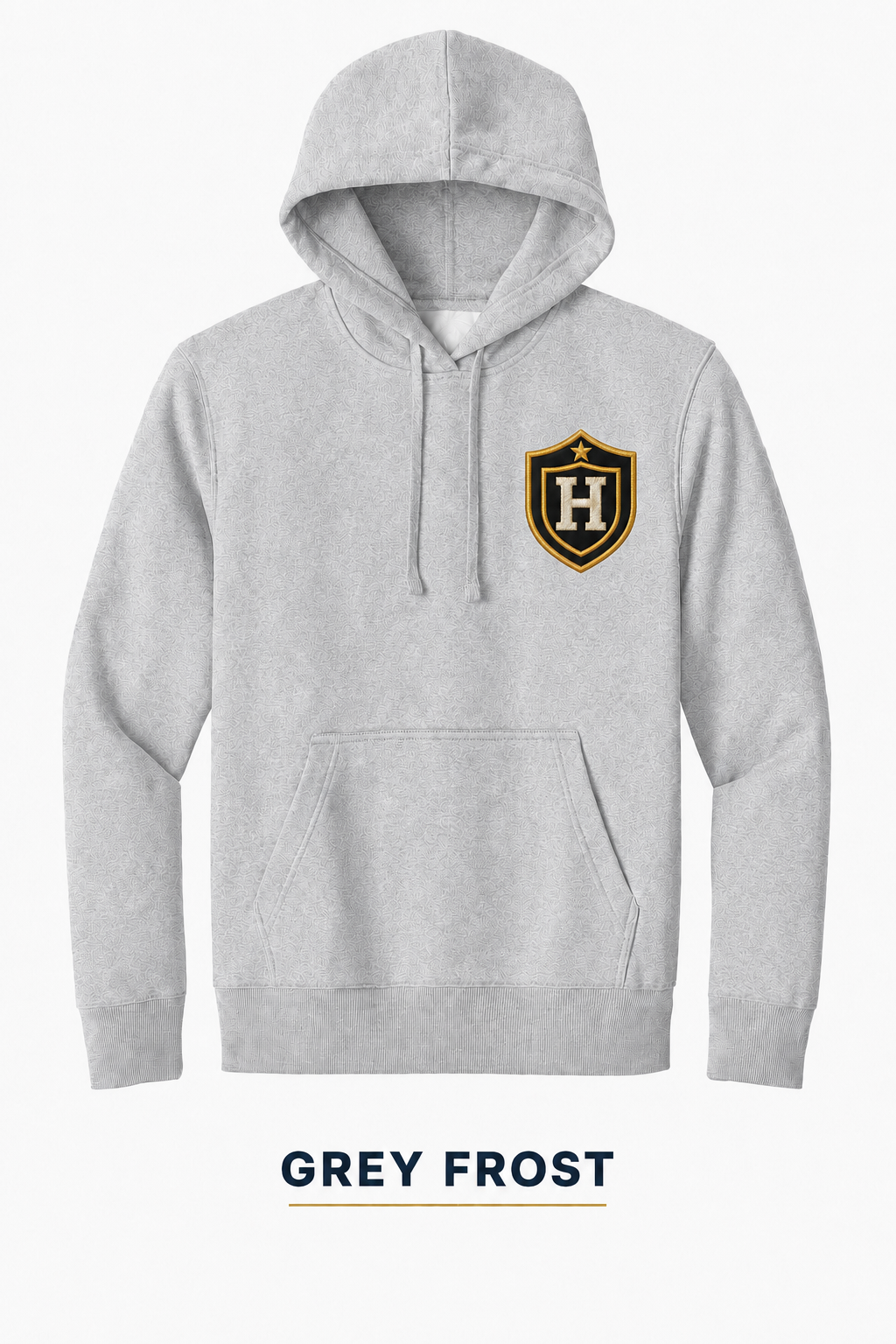 Heritage Double-Shield Heritage H Heavyweight Hoodie — Grey Frost