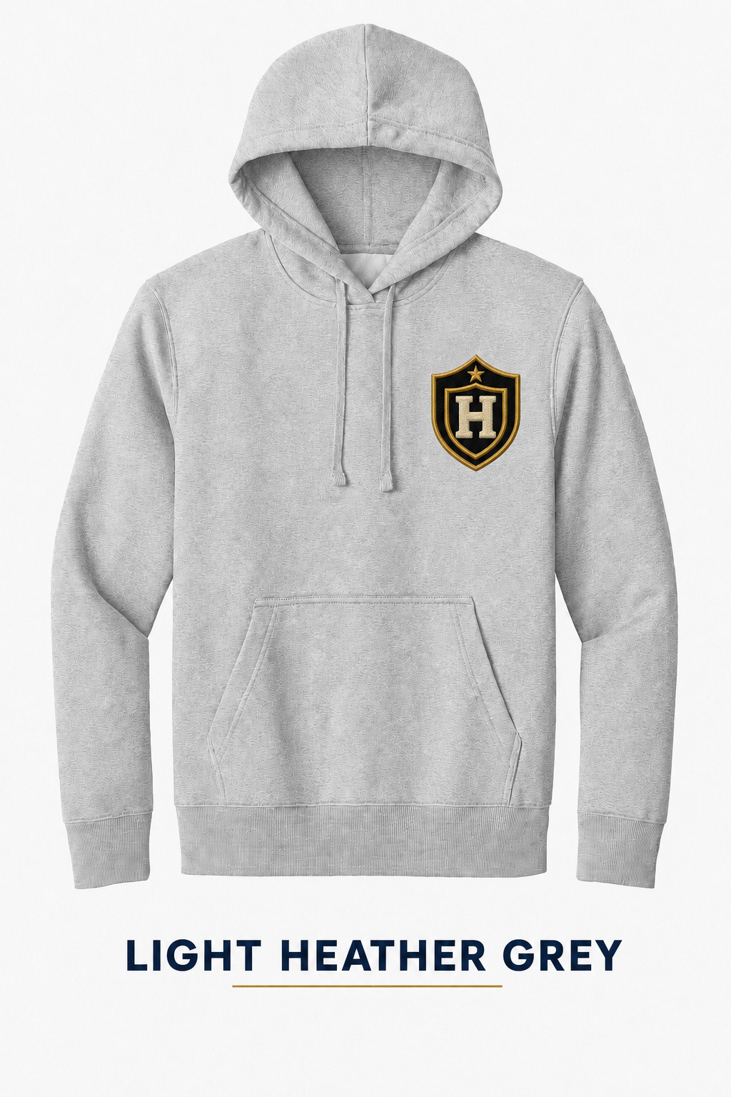 Heritage Double-Shield Heritage H Heavyweight Hoodie — Light Heather Grey